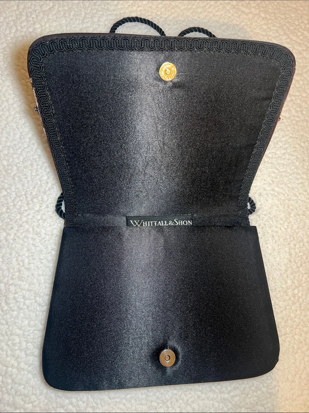 Embellished Vintage Evening Slim Bag with Floral Appliqué